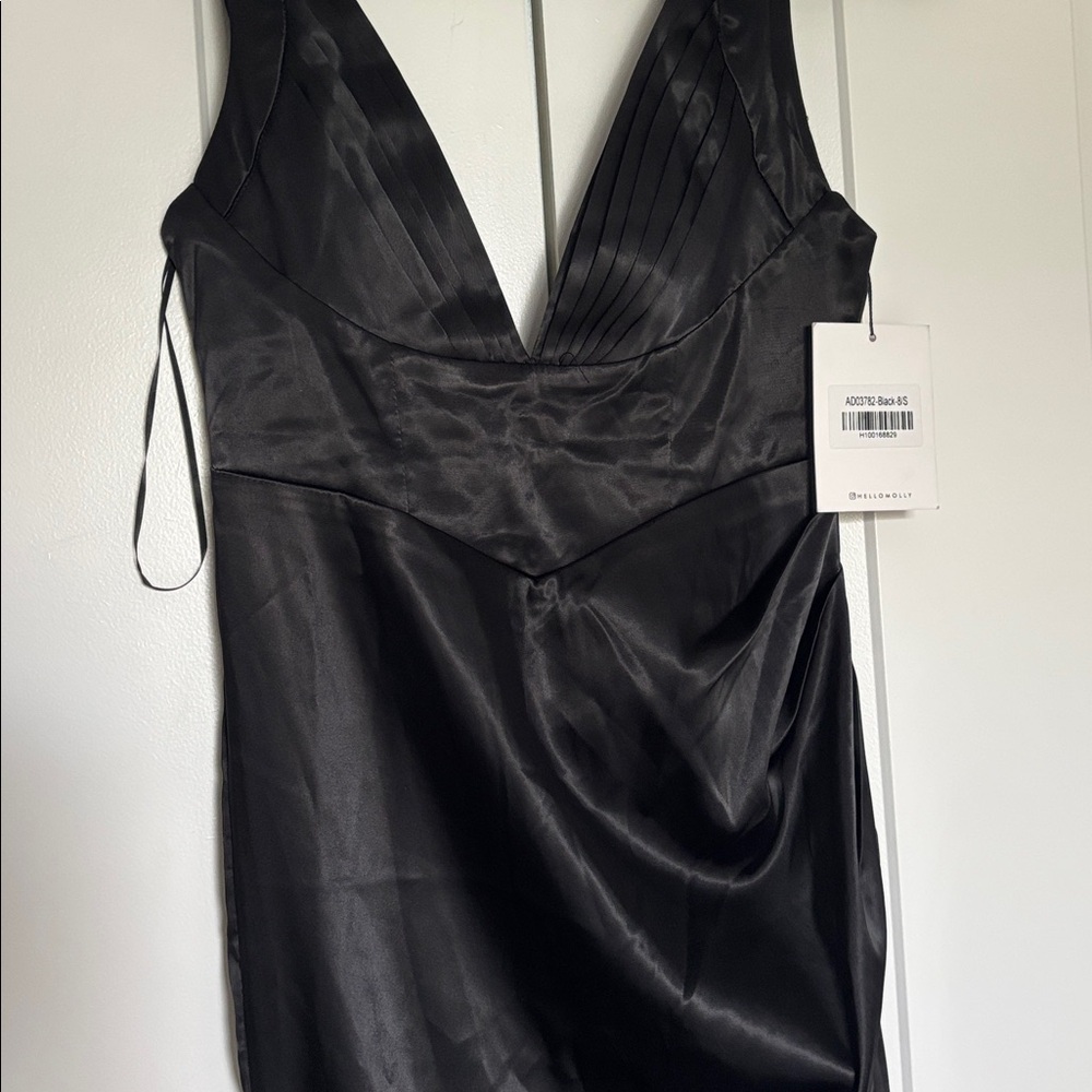NWT Hello Molly Elegant Black Midi Evening Dress - Picture 5 of 14